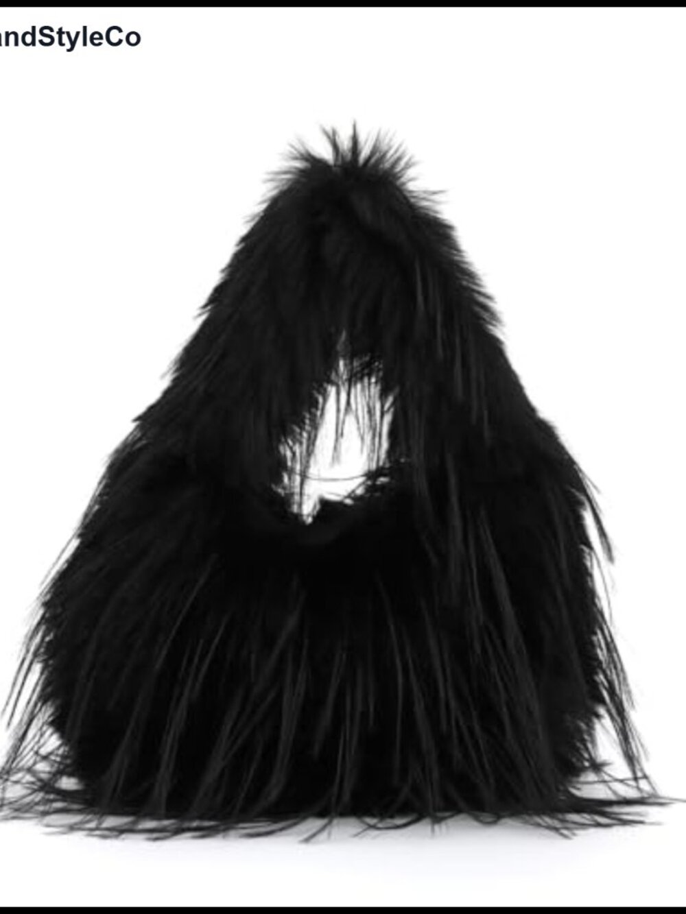 Faux Fur Tote Bag Fluffy Y2K Plush Shoulder Purse with Chain
